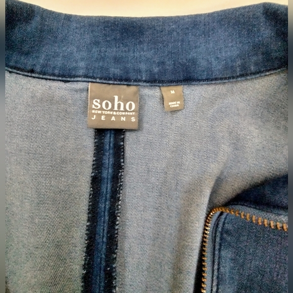 Soho NY & Co Jean Dress Long Sleeve Size M - Picture 8 of 9